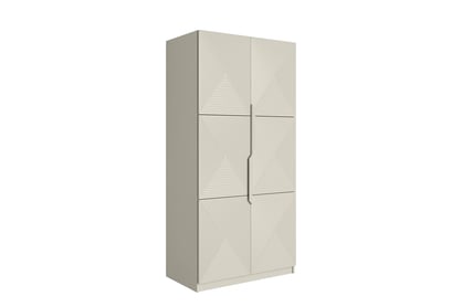 Skriňa Asha 100 cm - kašmírová / kašmírové úchytky