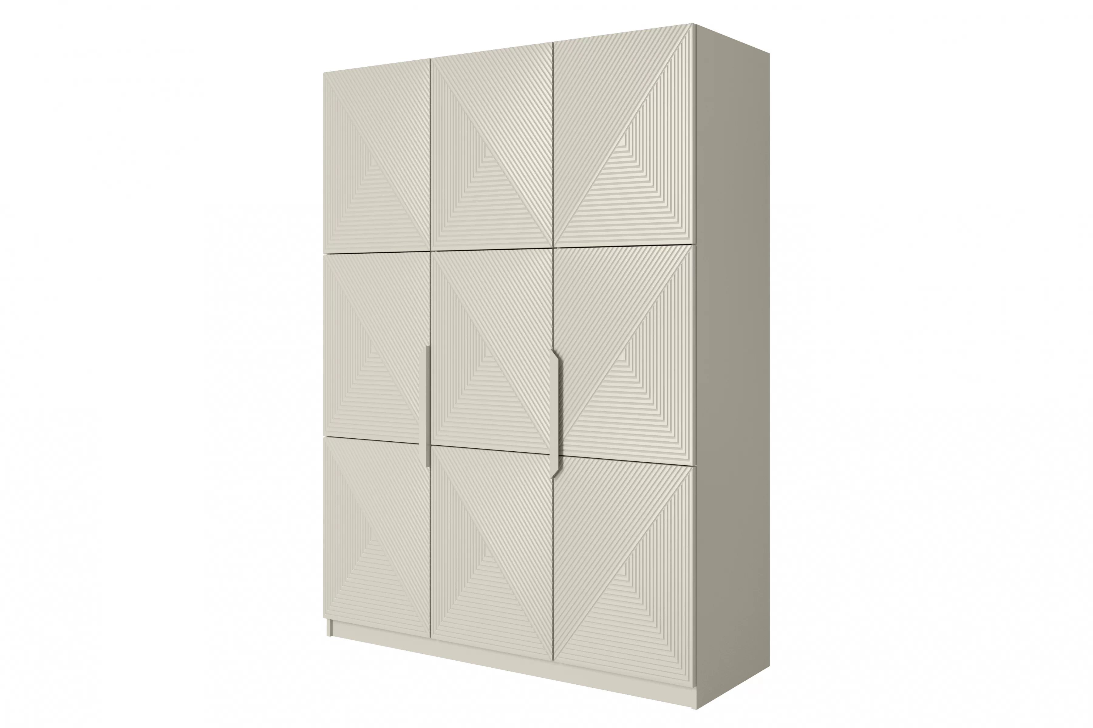 Skříň Asha 150 cm - kašmír / kašmírové kovové úchytky skříň Asha 150 cm z metalowymi uchwytami - kašmír / kaszmirowe Úchytky