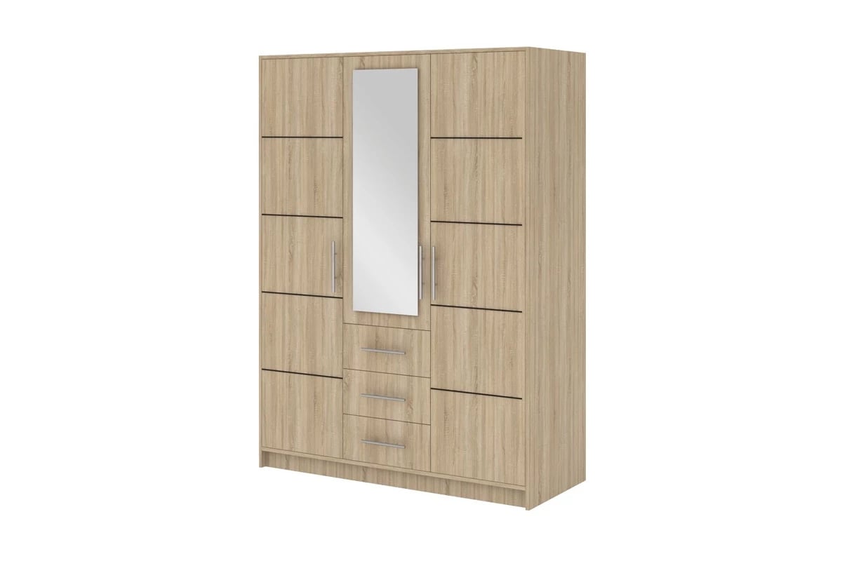 Šatníková skriňa Bali 147 cm - dub sonoma Skriňa Bali 