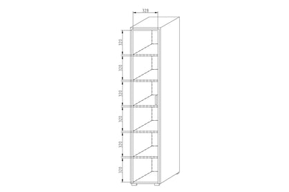 Kancelářská skříň Offi 40 cm Skříň Rozměry