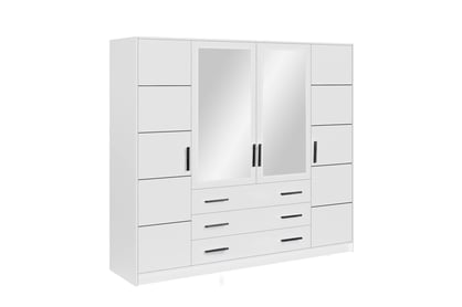 Skříň Lutori D4 - 240 cm - bílá