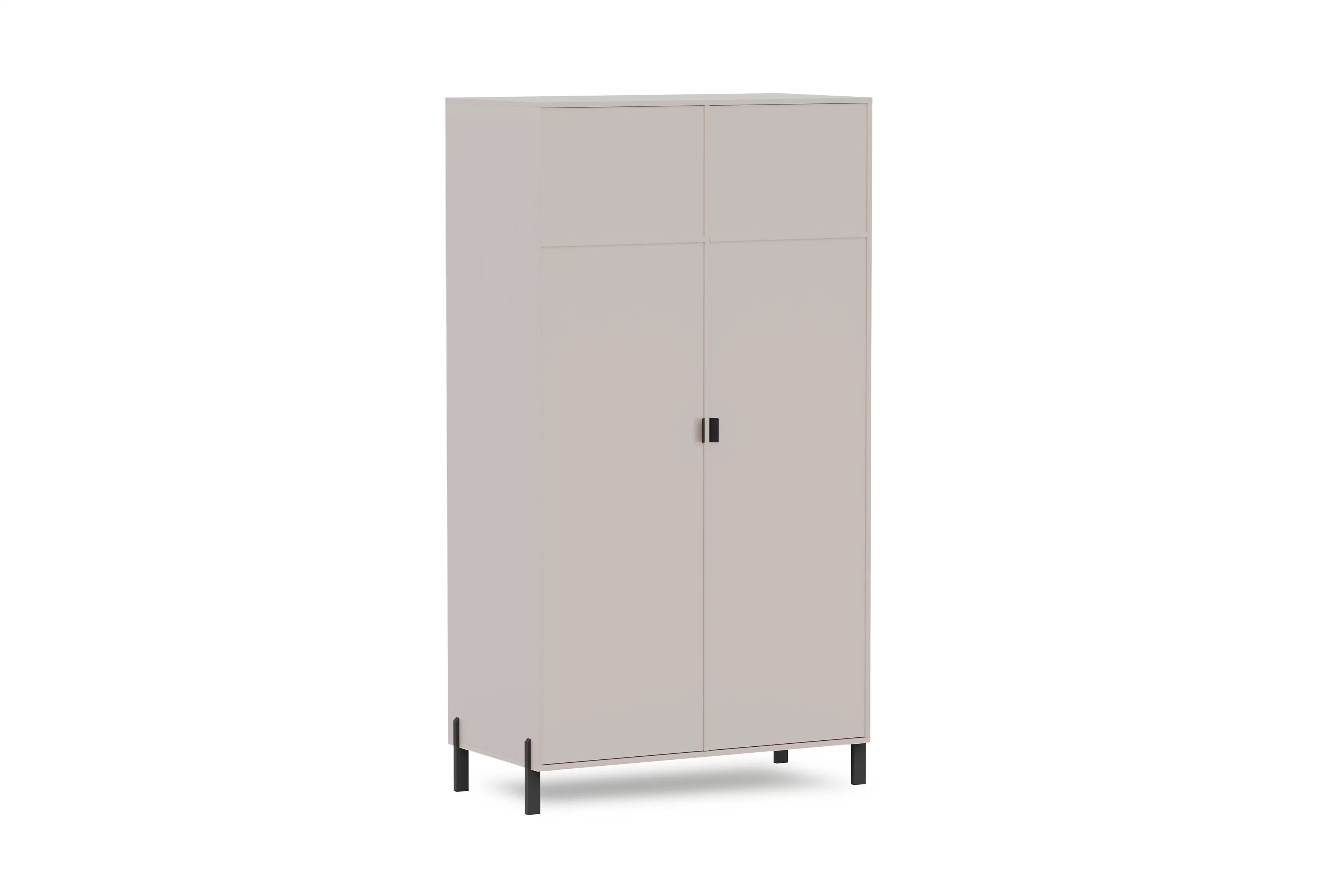 Dvoudveřová skříň Cremona - písková béžová skříň dvoudveřová Cremona - béžová Pískový 