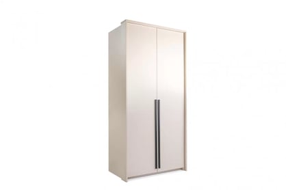 Dvoukřídlá skříň Norevia 105 cm - béžová