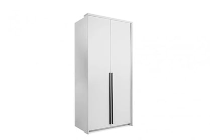 Dvoukřídlá skříň Norevia 105 cm - bílá