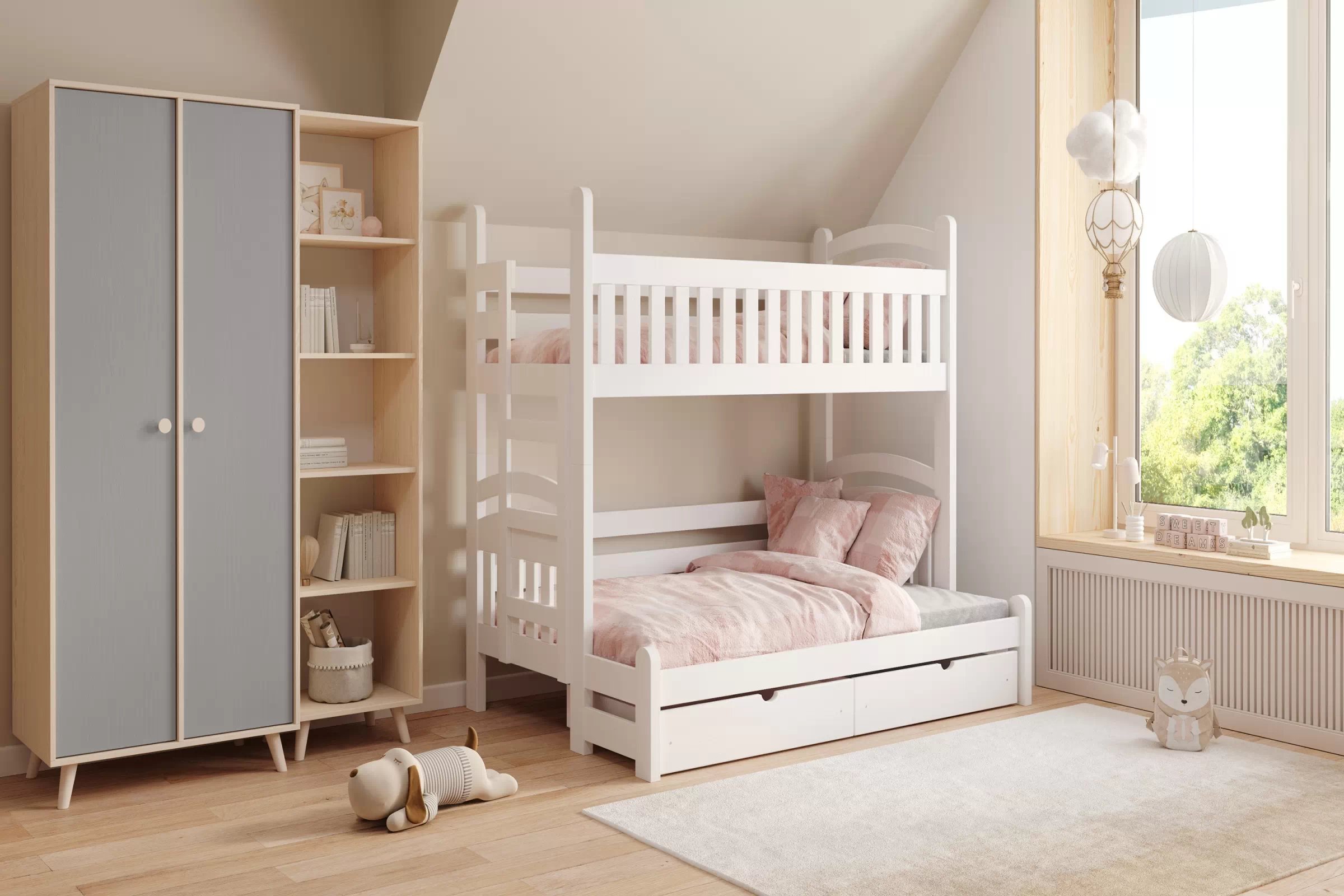 Skriňa do detskej izby Marla 80 cm - púštny piesok / sivá Skriňa dziecieca Marla 80 cm - piasek pustyni / šedý pallad