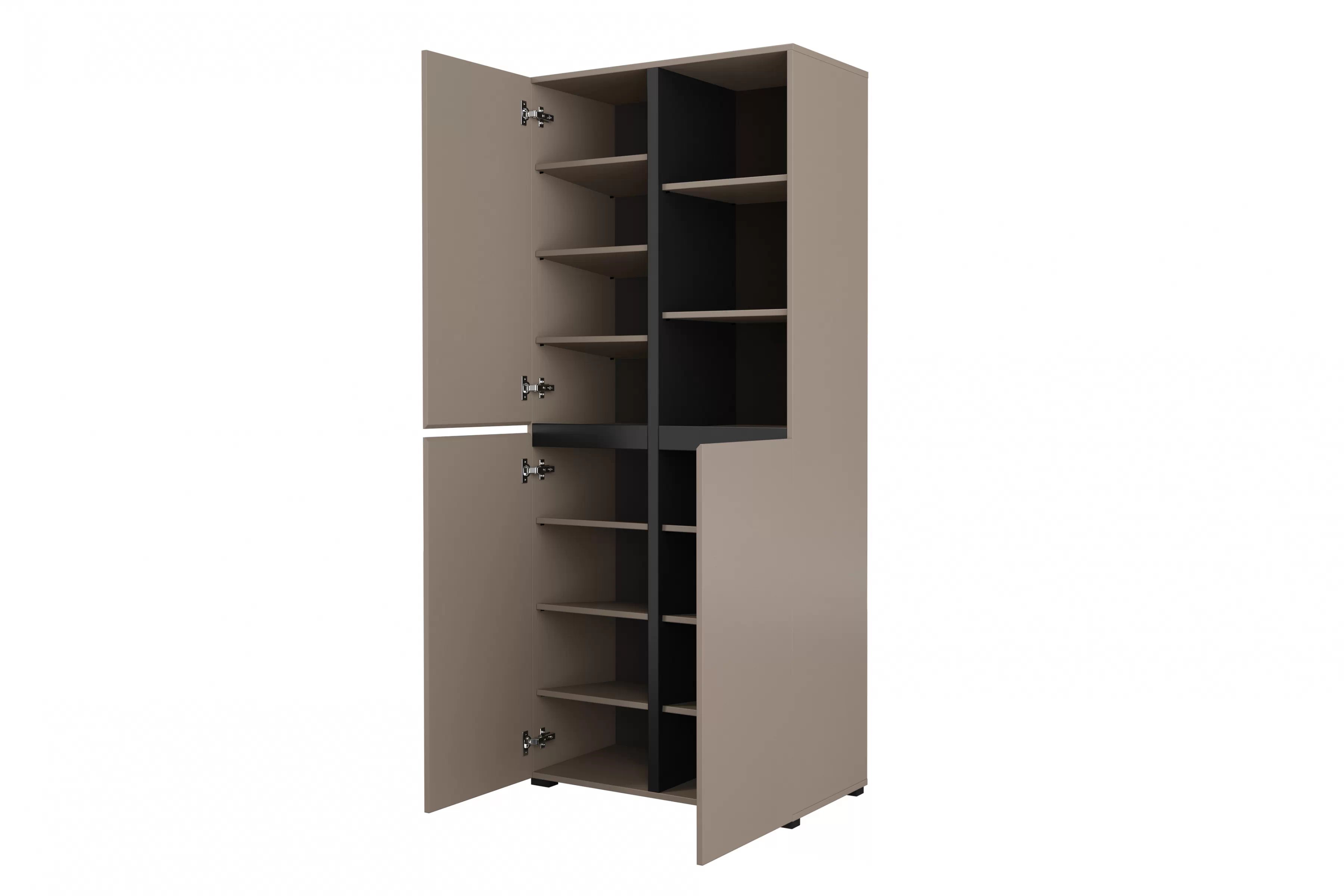 Skriňa Cross 79 cm - kašmírová / čierna Skriňa Gramon 79 cm - kašmír / Čierny