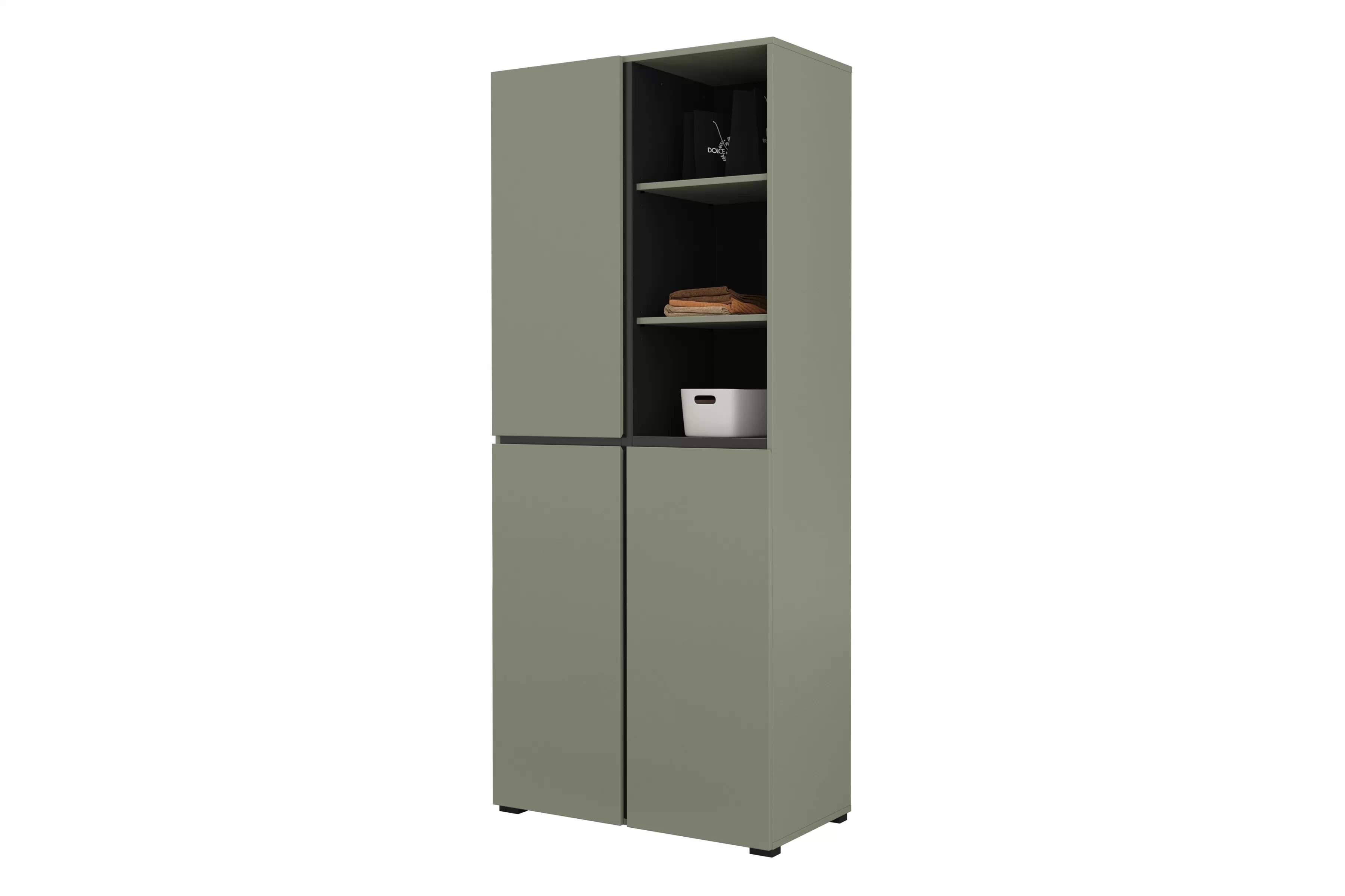 Skriňa Cross 79 cm - zelená / čierna Skriňa Gramon 79 cm - Zelený / Čierny