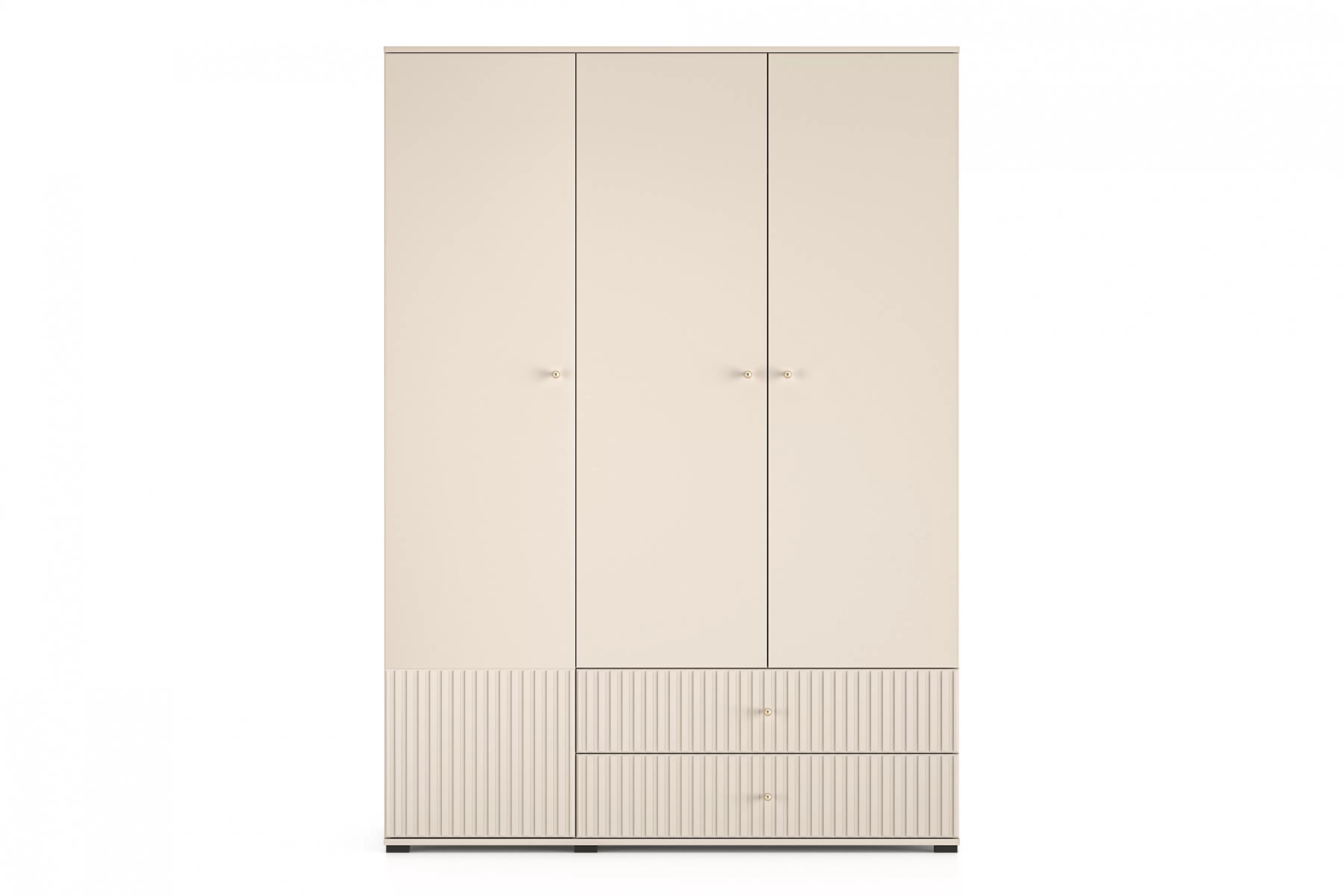 Skriňa Jamuzi so zásuvkami 150 cm - kašmírová Skriňa Jamuzi 22 so zásuvkami 150 cm - kašmír