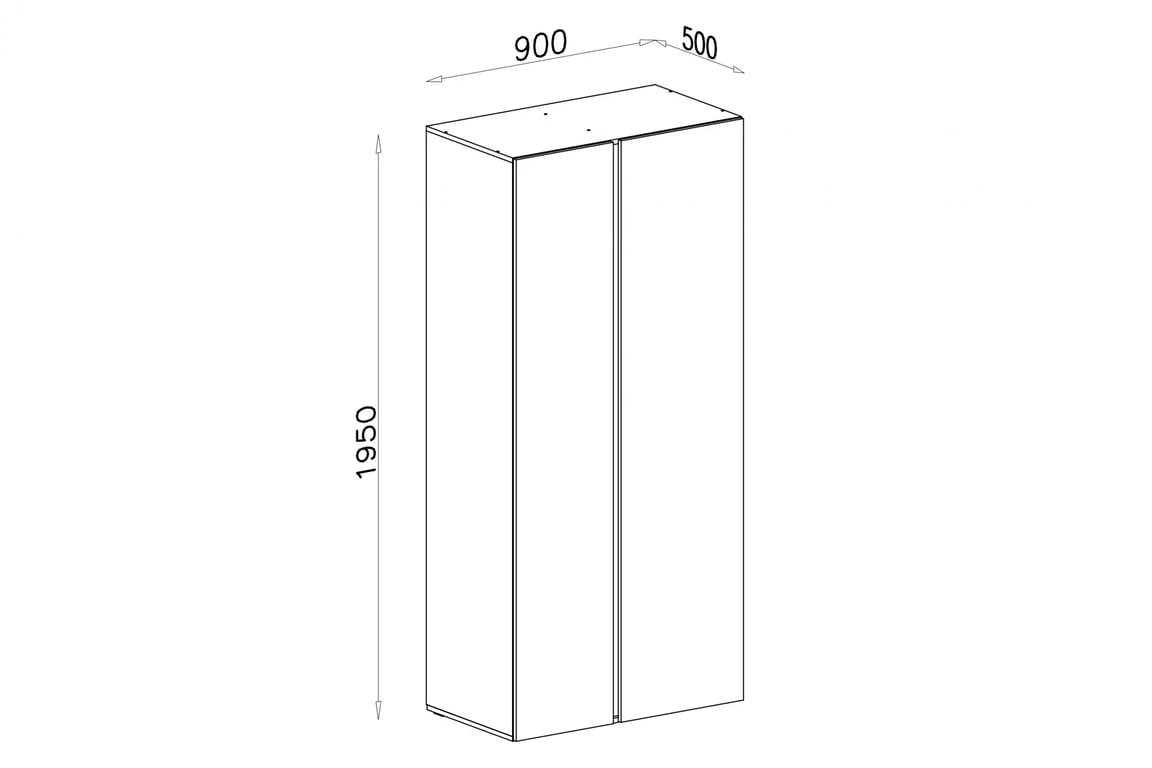 Šatní skříň Azalio 90 cm - eukalyptus / dub baltic dune skříň Luca 3 - 90 cm - eukaliptus / dub baltic dune