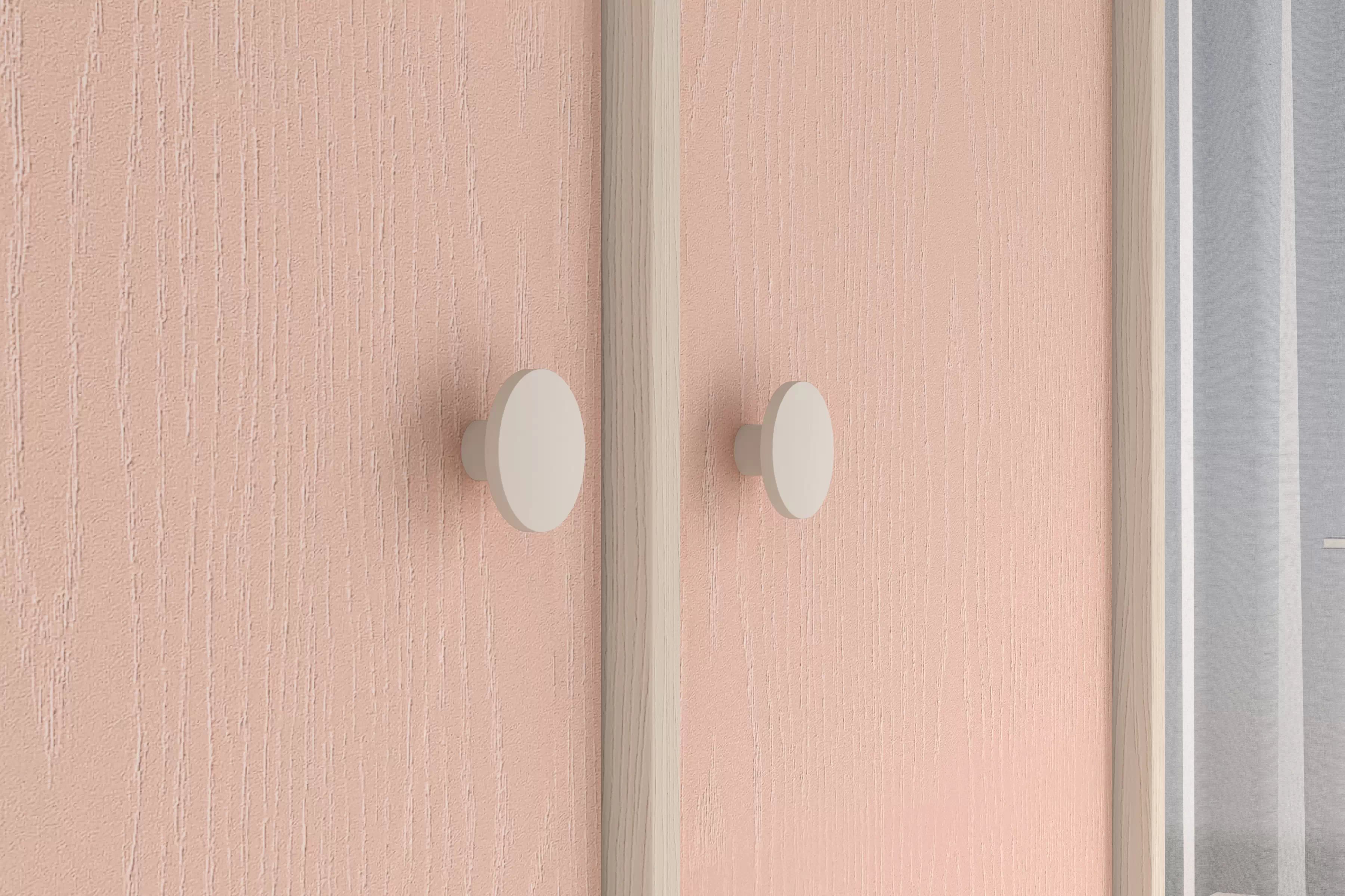 Skriňa do detskej izby Marla 80 cm - púštny piesok / ružová Skriňa Marla 80 cm - piasek pustyni / millenial pink