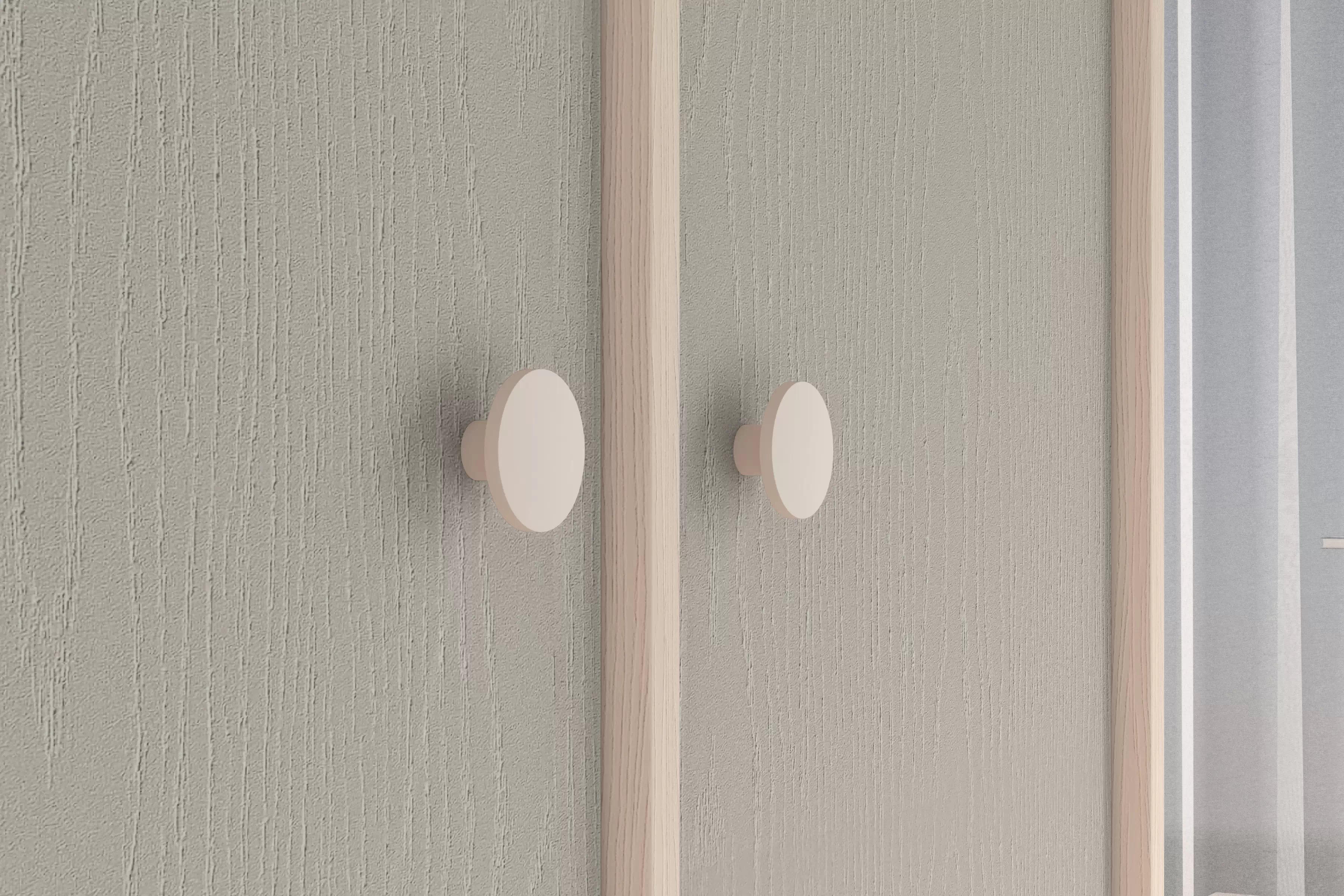 Skriňa do detskej izby Marla 80 cm - púštny piesok / sivá Skriňa Marla 80 cm - piasek pustyni / šedý pallad