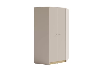 Rohová skriňa Fiorenza 95 cm - béžová / dub olejovaný