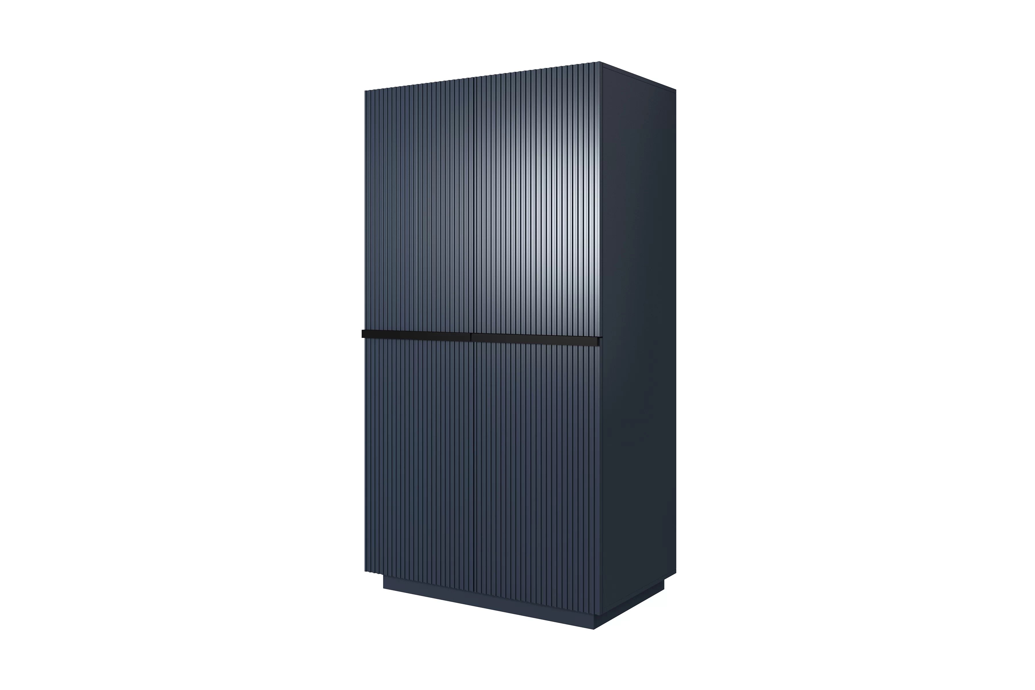 Skriňa Nicole 100 cm z drazkiem - granat / čierny úchyty - Limitovaná ponuka Skriňa Nicole 100 cm - granat / čierny úchyty