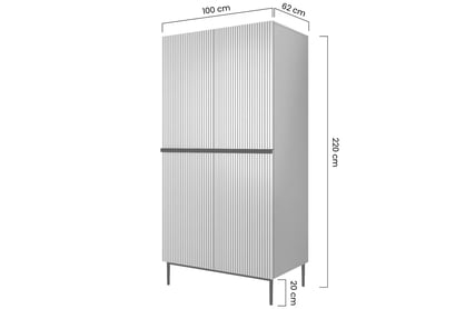 Šatní skříň Nicole 100 cm s tyčí - námořnická modrá / zlaté nožky skříň Nicole z metalowymi nogami i uchwytami 100 cm - námořnická modrá / zlaté nozki