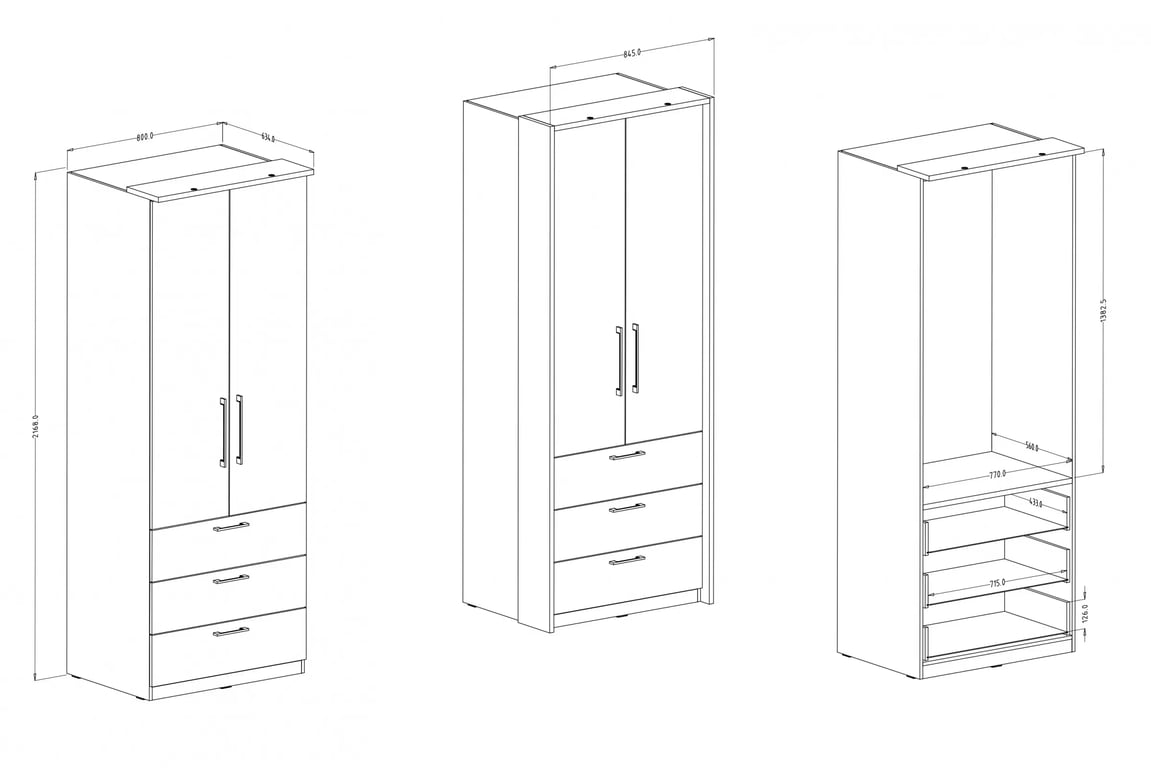 Skříň s zásuvkami Optima 68 - Bílý mat / Bílý lesk skříň Optima 80 cm z szuflada - bílý lesk