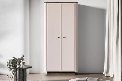 Šatní skříň Amberto 92 cm - kašmír / dub windmill tmavý skříň otvírána Amberto 92 cm - kašmír / dub windmill dark