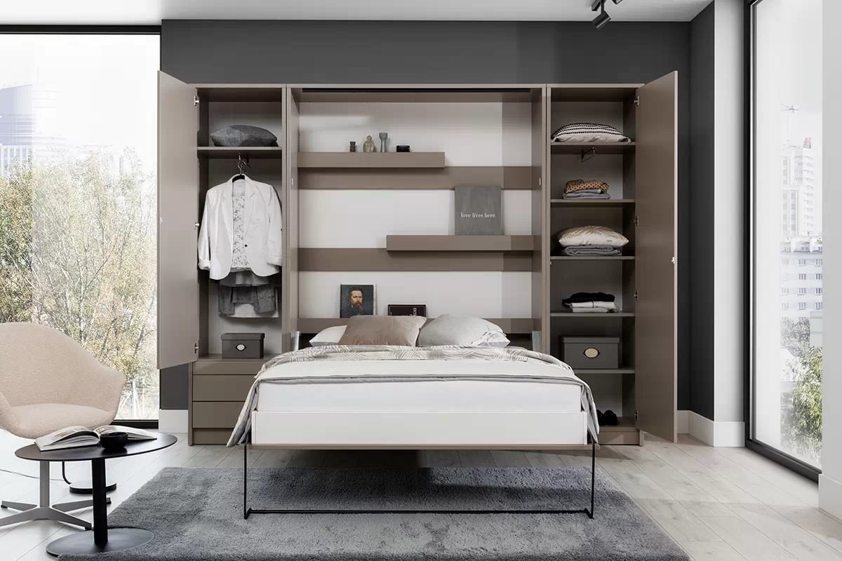 Skříň Genius P 60 cm - congo / kašmír Sklápěcí postel z szafami