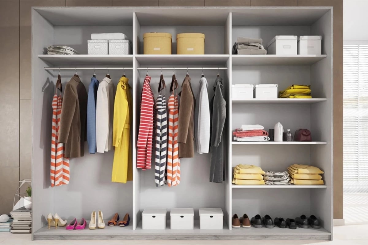 Skriňa s posuvnými dverami Galaxy 69 - abisko ash - 270 cm Skriňa s policami 