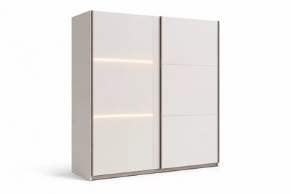 Posuvná skriňa Tanis 200 cm s LED - kasmír