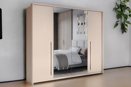 Skriňa Savana 255 cm - Pieskový Béžová