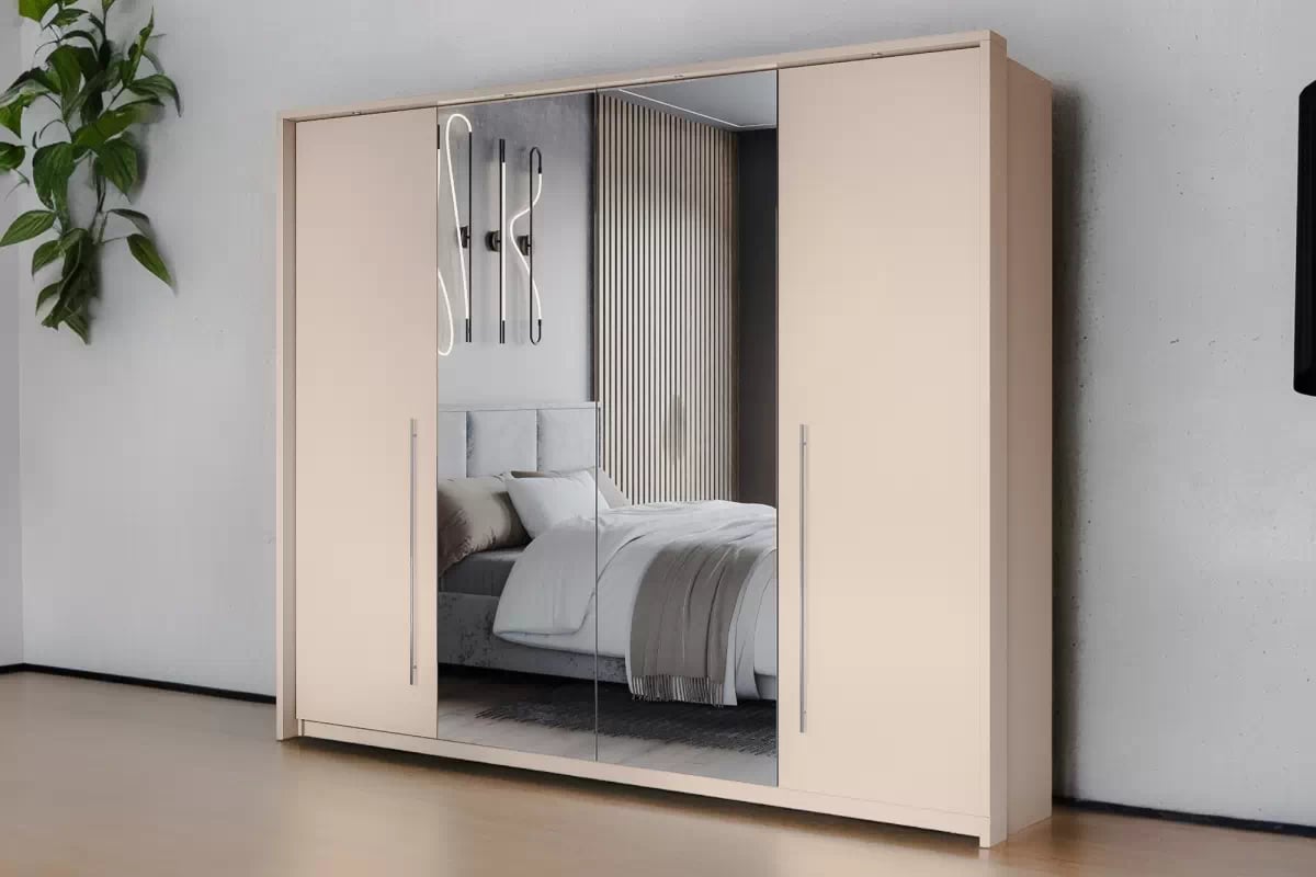 Skříň Savana 255 cm - písková béžová skříň Savana 255 cm - Pískový Béžová