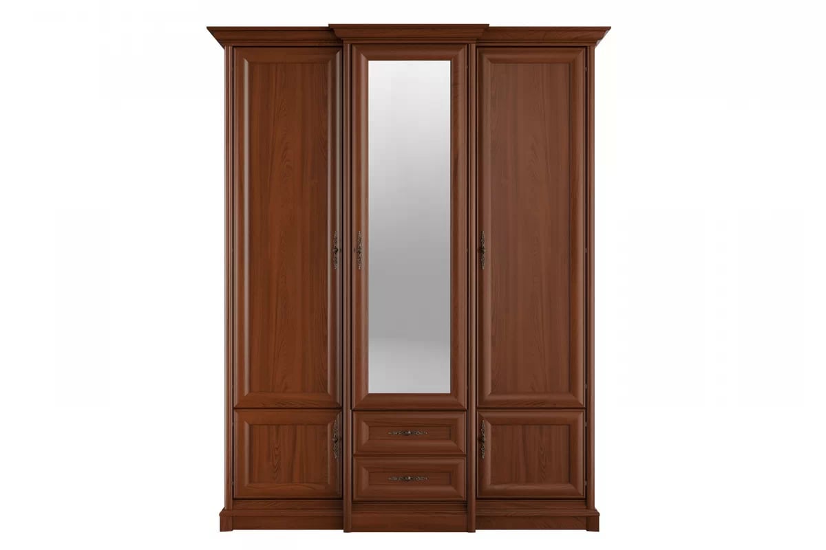 Skriňa so zrkadlom Sonata 180 cm - gaštan Skriňa Sonata z zrkadlom 180 cm - gaštan szlachetny