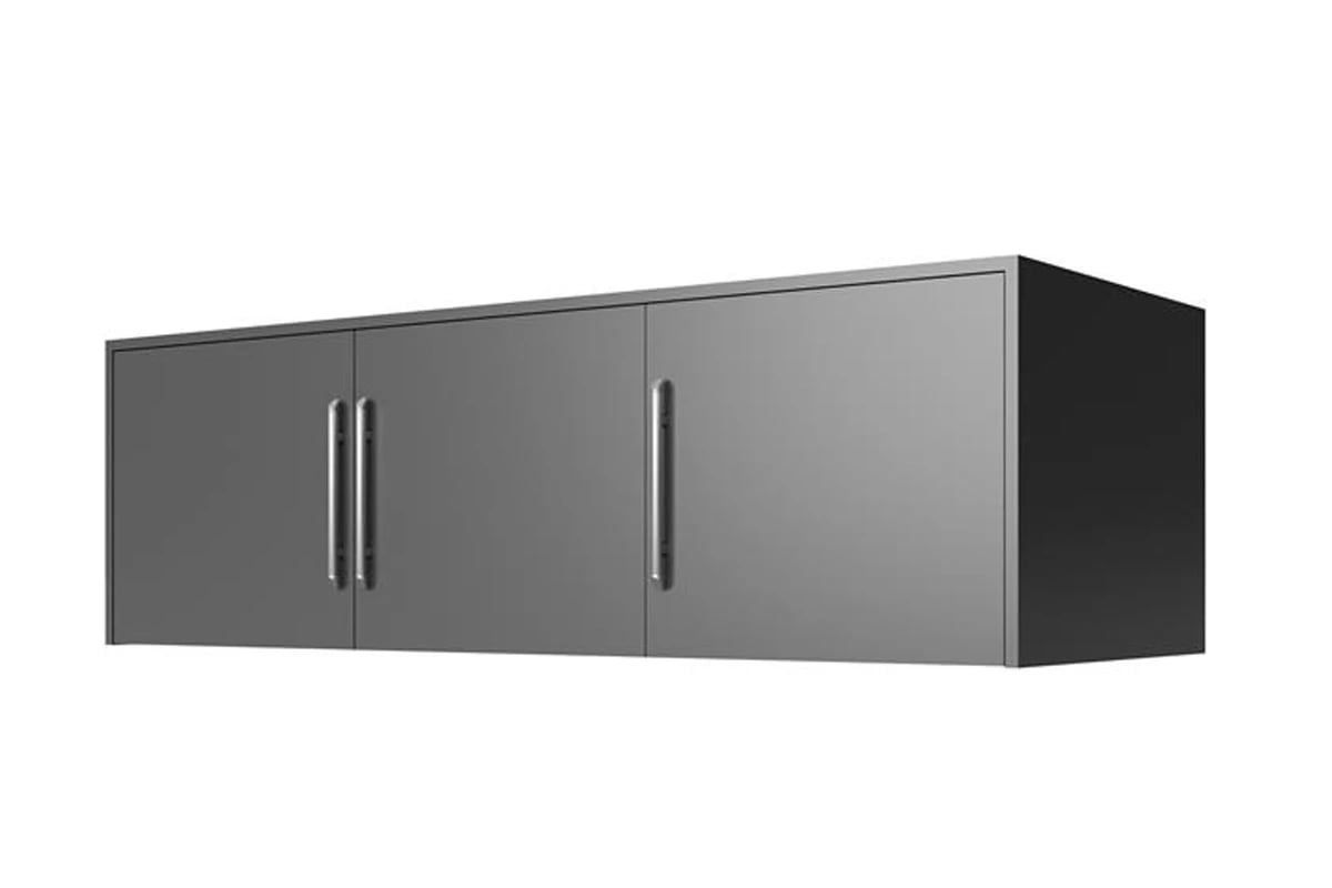 Skříň Bali 147 cm s nástavcem - grafitová nástavec grafit