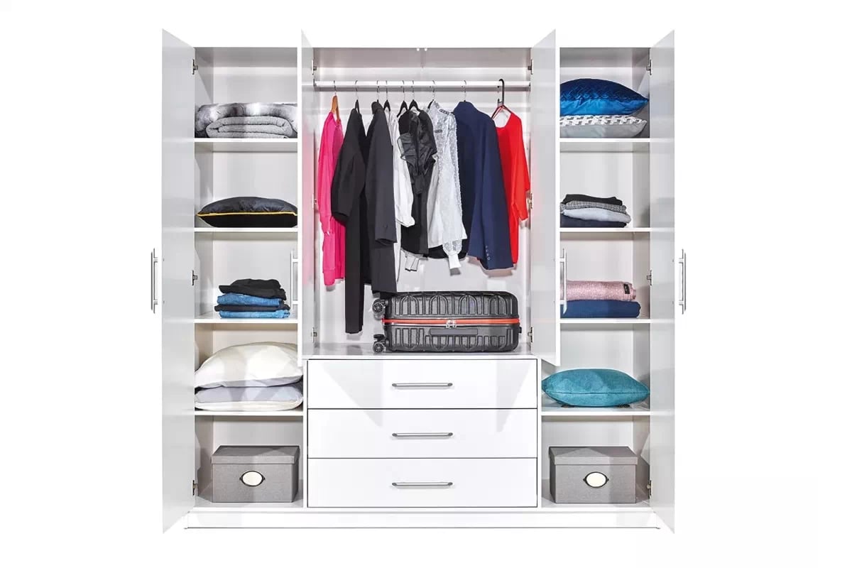 Skříň Bali 196 cm - dub sonoma skříň D4 wnetrze