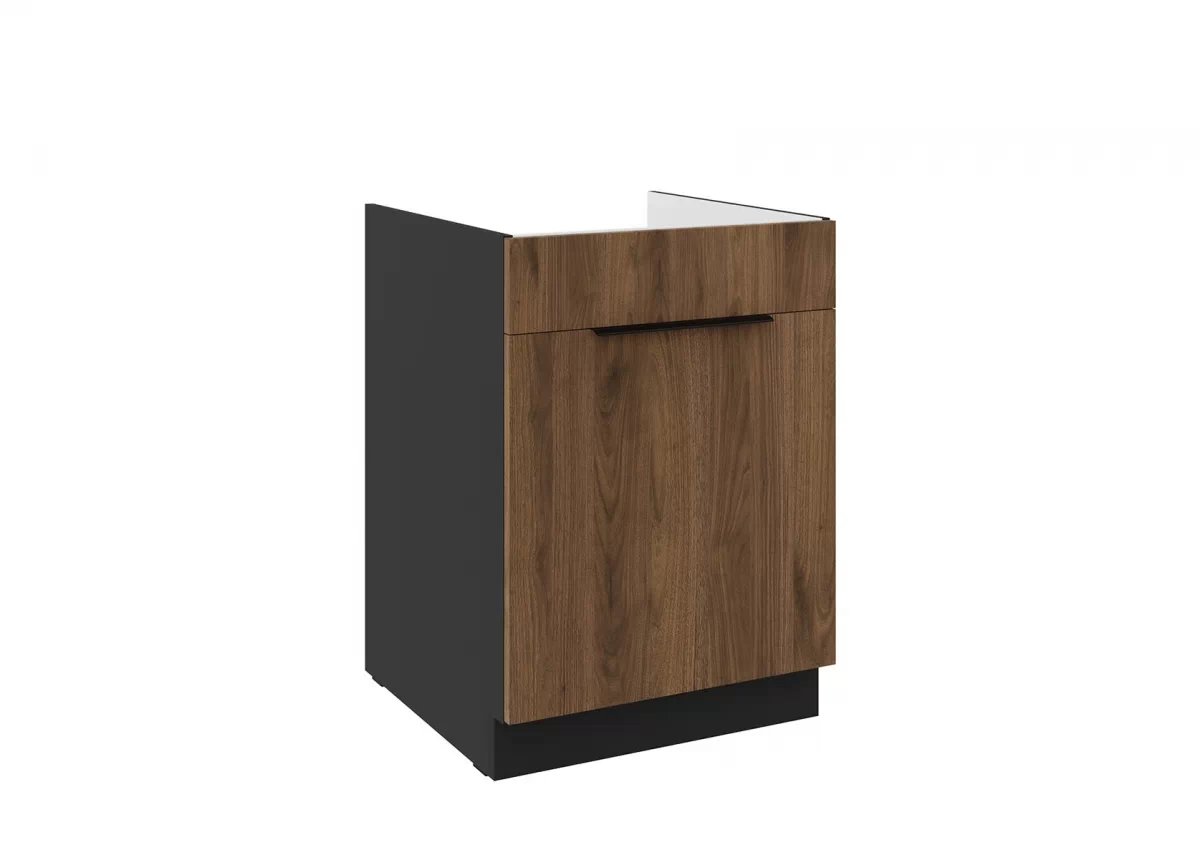 Kuchynská dolná skrinka Armonza 60ZL so zásuvkou pod umývadlo - orech Skrinka Kuchynská dolná Armonza 60ZL 1S z szuflada pod umývadlo - Orech