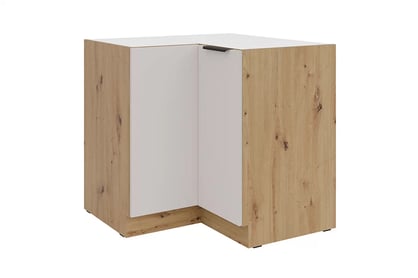 Kuchyňská spodní rohová skříňka Arvani ND90x90 dvoudveřová - kašmír / dub artisan