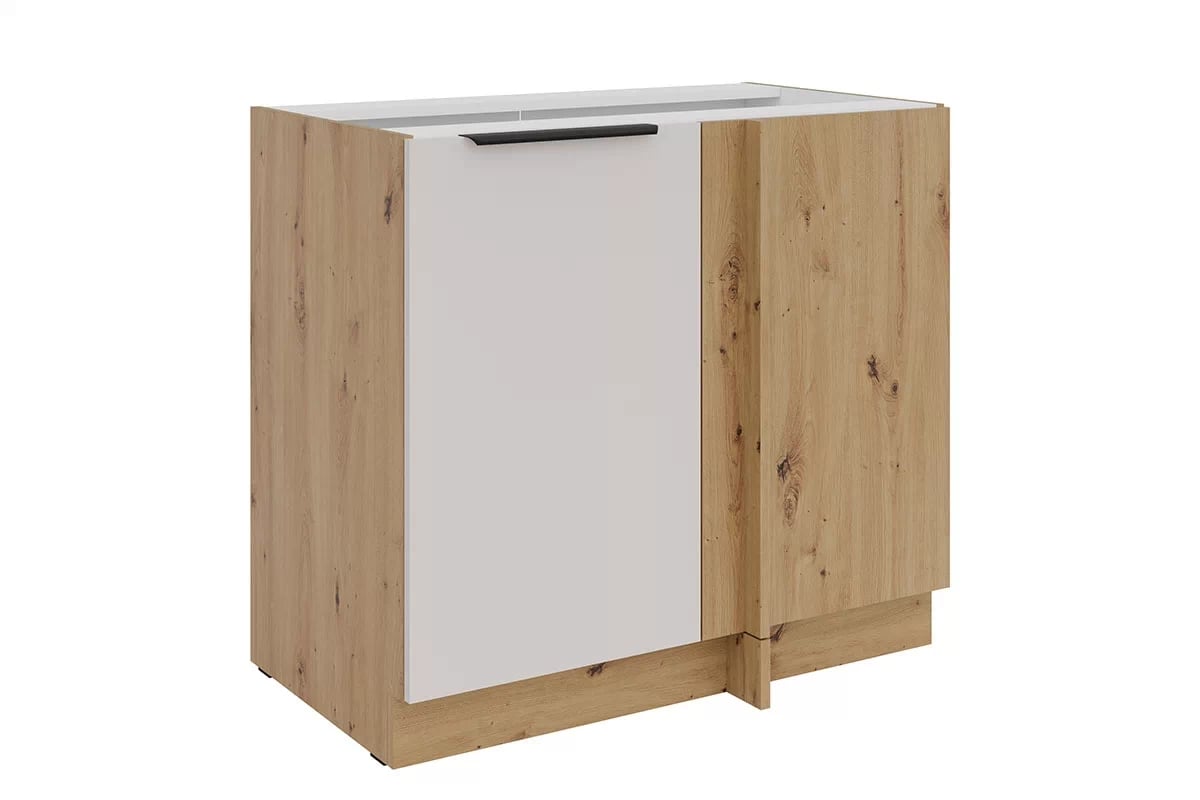 Kuchyňská spodní rohová skříňka Arvani ND105 jednodveřová - kašmír / dub artisan skříňka kuchyňská spodní Arvani ND105 rohová jednodveřová - kašmír / dub artisan