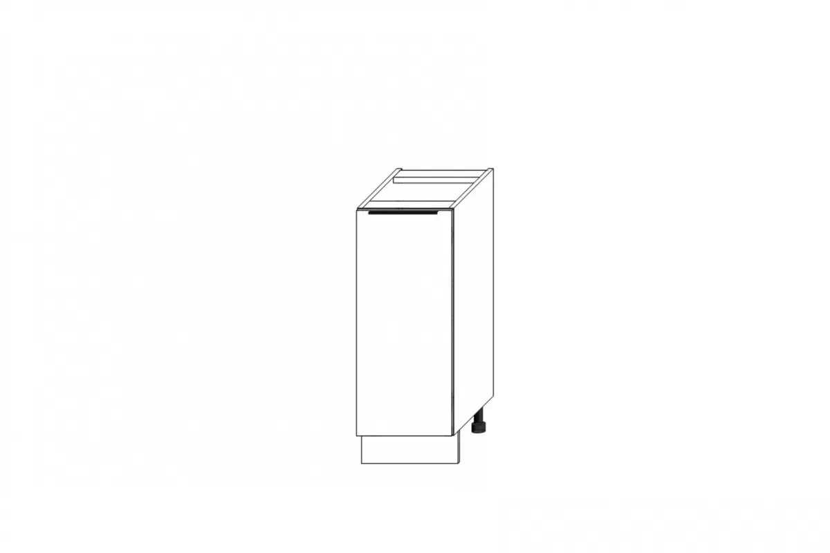 Spodní kuchyňská skříňka Ilandia D30.1 jednodveřová - bílý mat Skříňka kuchyňská spodní Ilandia D30.1 jednodveřová - bílý mat