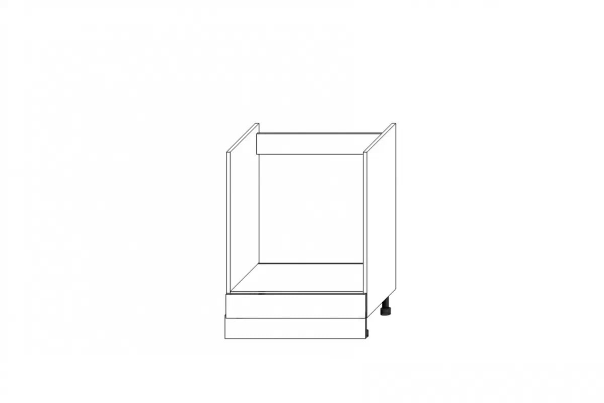 Spodní kuchyňská skříňka Ilandia DP60 pro troubu - bílý mat Skříňka kuchyňská spodní Ilandia DP60 pod zabudowe piekarnika - bílý mat