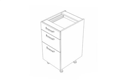 Spodní skříňka KAMMONO F4 F7 F8 DS40/3 se zásuvkami Metalbox