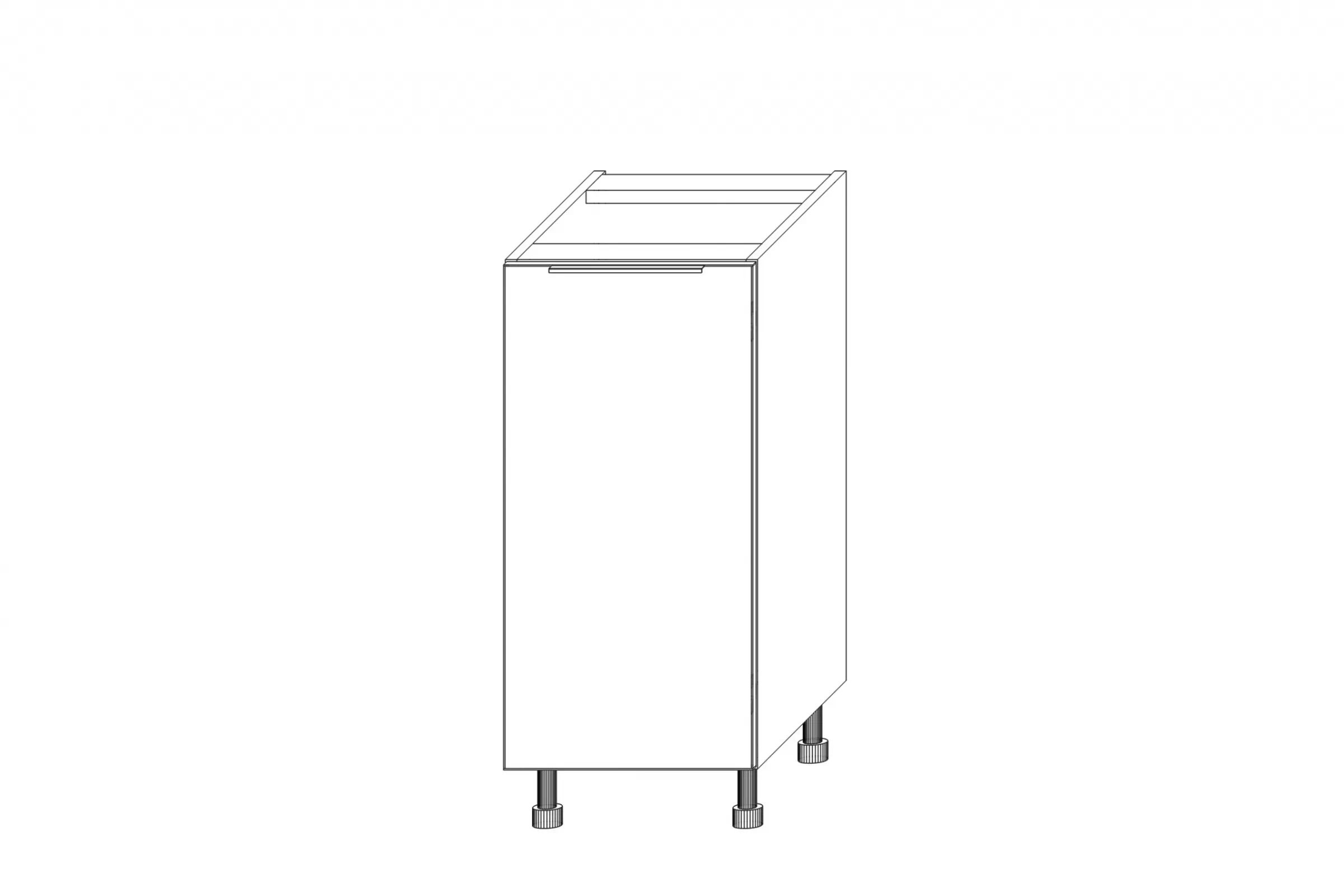 Spodní kuchyňská skříňka KAMMONO K2 D35.1 - jednodveřová skříňka kuchyňská spodní KAMMONO K2 D35.1 jednodveřová