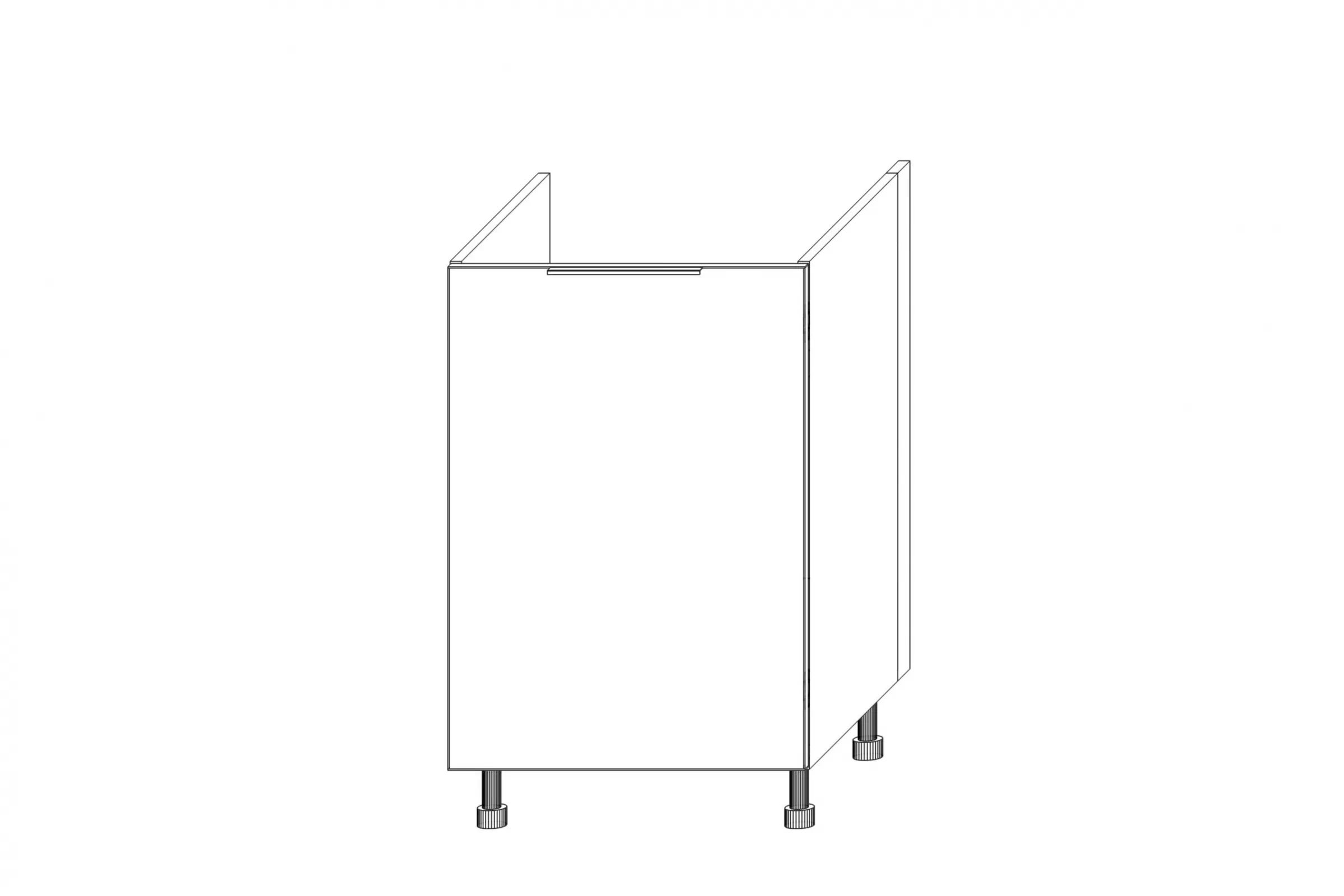 Spodní kuchyňská skříňka Kammono K2 DZCSS50 se zásuvkou pro vestavbu dřezu skříňka kuchyňská spodní KAMMONO K2 DZCSS50 z szuflada pod zabudowe zlewu