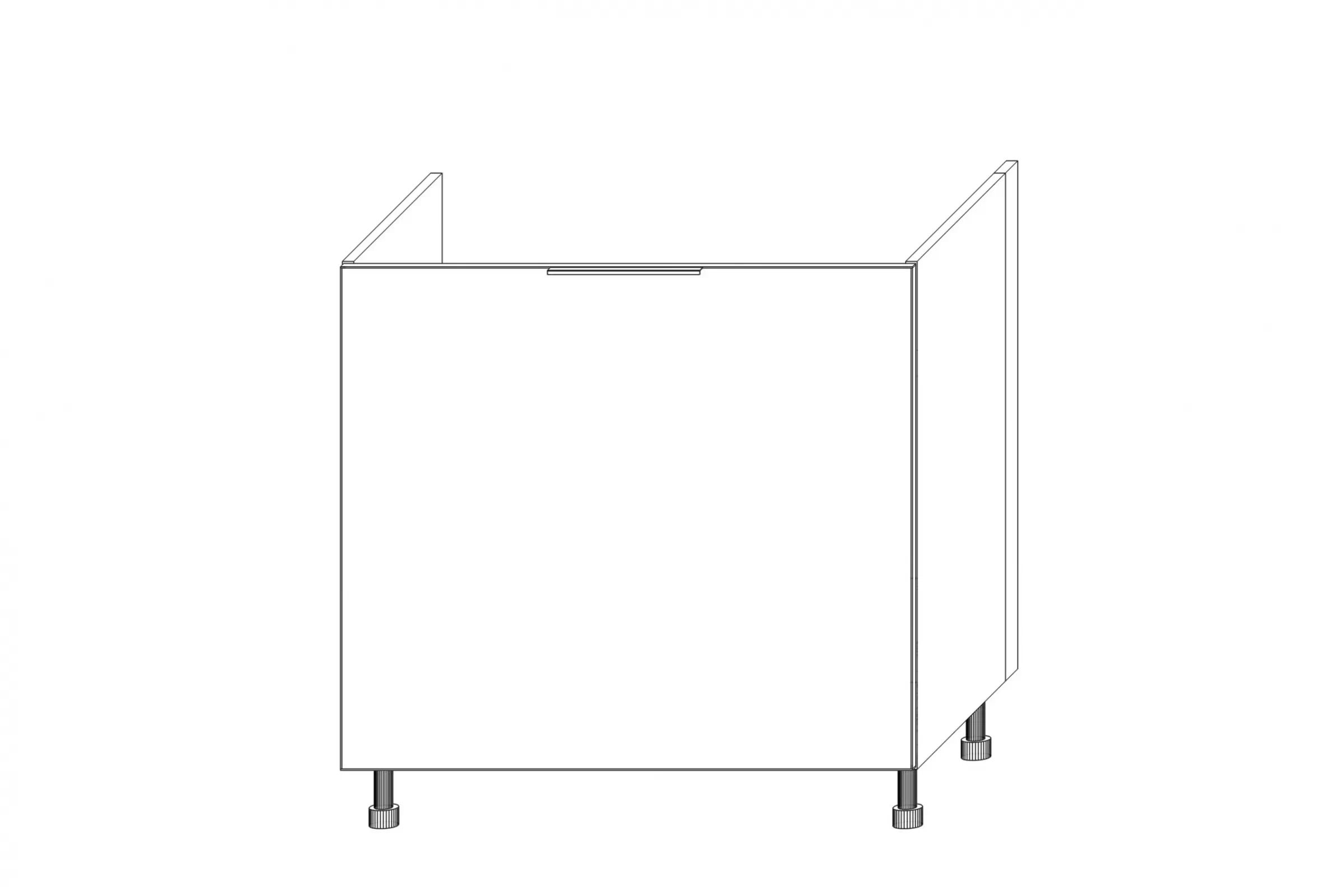 Spodní kuchyňská skříňka Kammono K2 DZCSS80 se zásuvkou pro vestavbu dřezu skříňka kuchyňská spodní KAMMONO K2 DZCSS80 z szuflada pod zabudowe zlewu