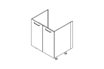 Skrinka Kuchynská dolná KAMMONO P2 DZC2SS80 z szuflada pod zabudowe zlewu