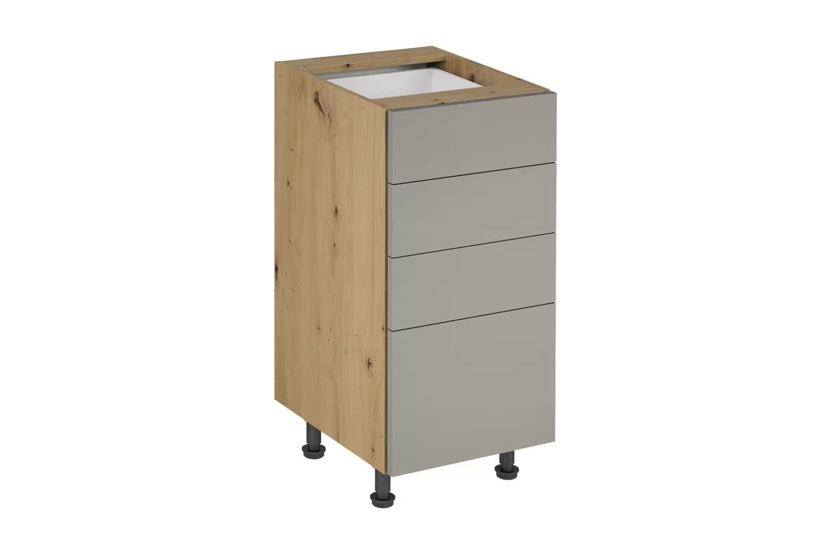 Skrinka Kuchynská dolná Langen D40S4 so štyrmi zásuvkami - beige Skrinka Kuchynská dolná Langen D40S4 so štyrmi zásuvkami - beige