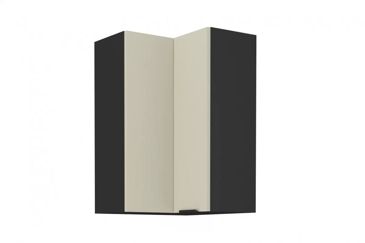 Závěsná vysoká rohová kuchyňská skříňka Armonza 60x60 GN-90 dvoudveřová - kašmír skříňka kuchyňská závěsná Armonza 60x60 GN-90 vysoká rohová dvoudveřová - kašmír