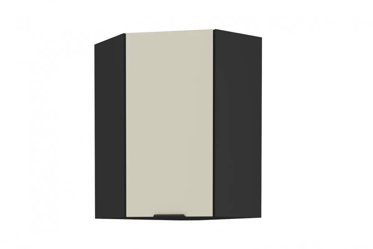 Závěsná vysoká rohová kuchyňská skříňka Armonza 60x60 GN-90 jednodveřová - kašmír skříňka kuchyňská závěsná Armonza 60x60 GN-90 vysoká rohová jednodveřová - kašmír