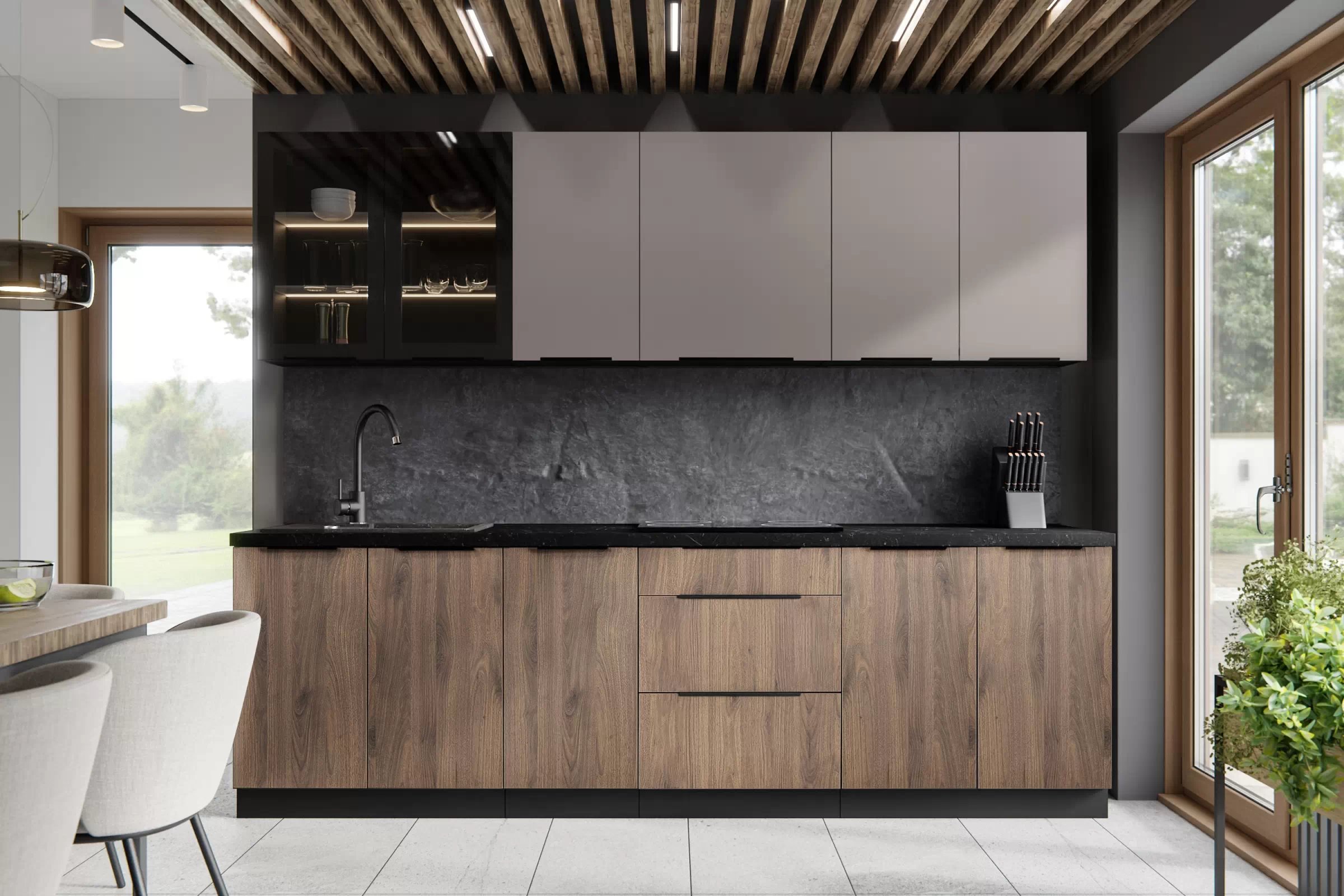 Závěsná kuchyňská skříňka Armonza 80 GU-36 nízká - kašmír skříňka kuchyňská závěsná Armonza 80 GU-36 nízká - kašmír