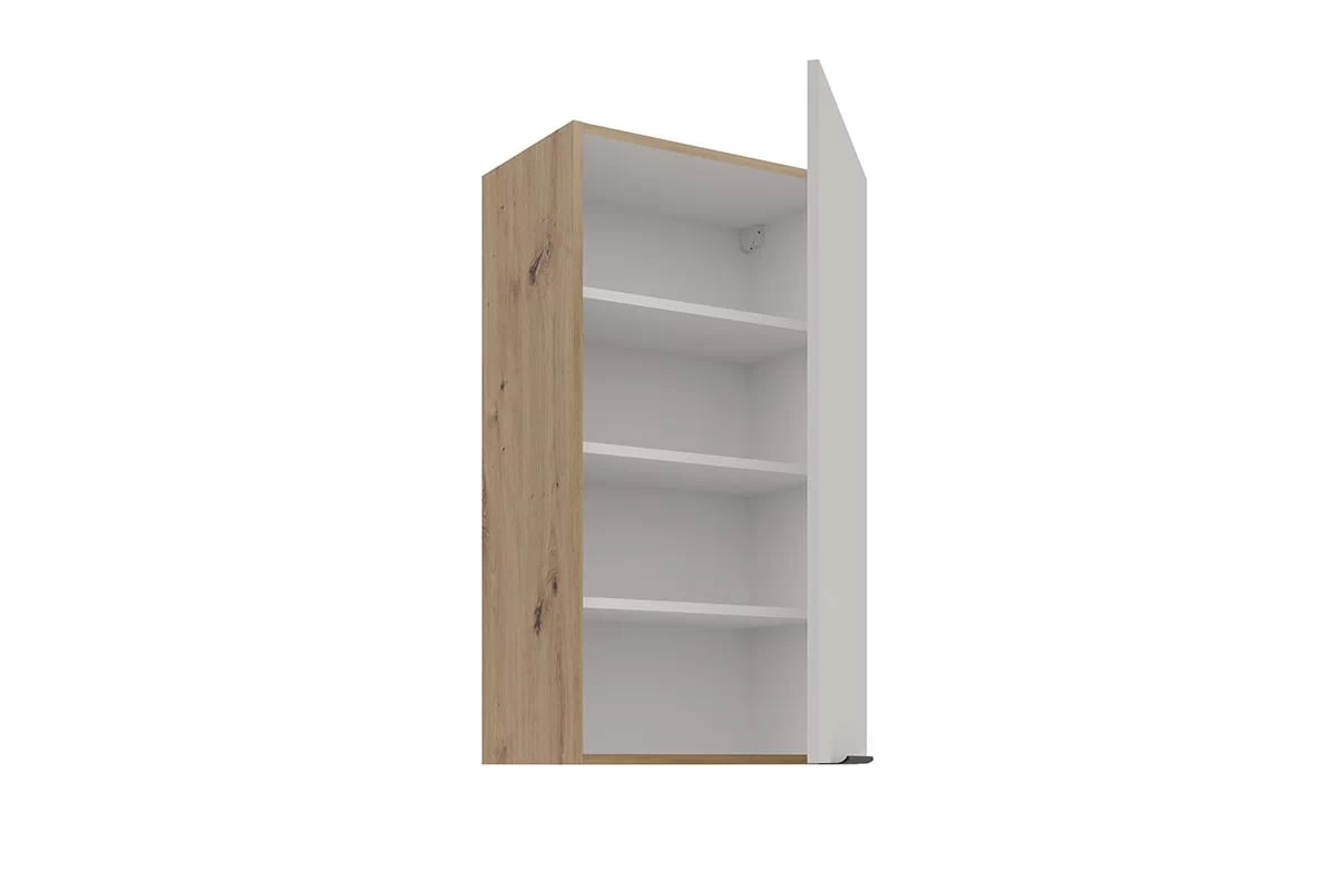 Kuchyňská horní skříňka Arvani 50 G-90 jednodveřová - kašmír / dub artisan skříňka kuchyňská závěsná Arvani 50 G-90 jednodveřová - kašmír / dub artisan