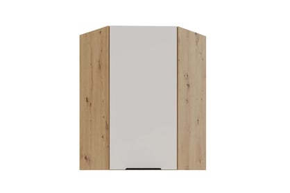 Kuchyňská horní rohová skříňka Arvani 60x60 GN-90 jednodveřová - kašmír / dub artisan