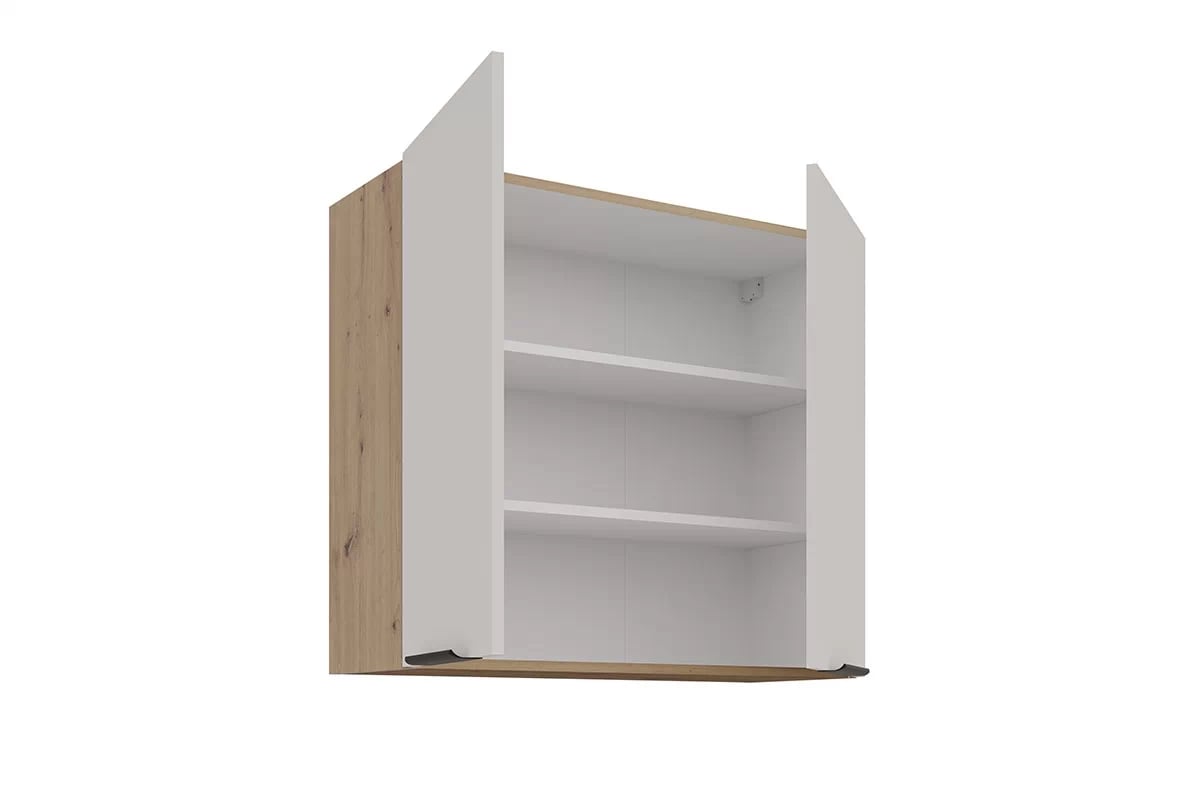 Kuchyňská horní skříňka Arvani 80 G-72 dvoudveřová - kašmír / dub artisan skříňka kuchyňská závěsná Arvani 80 G-72 dvoudveřová - kašmír / dub artisan