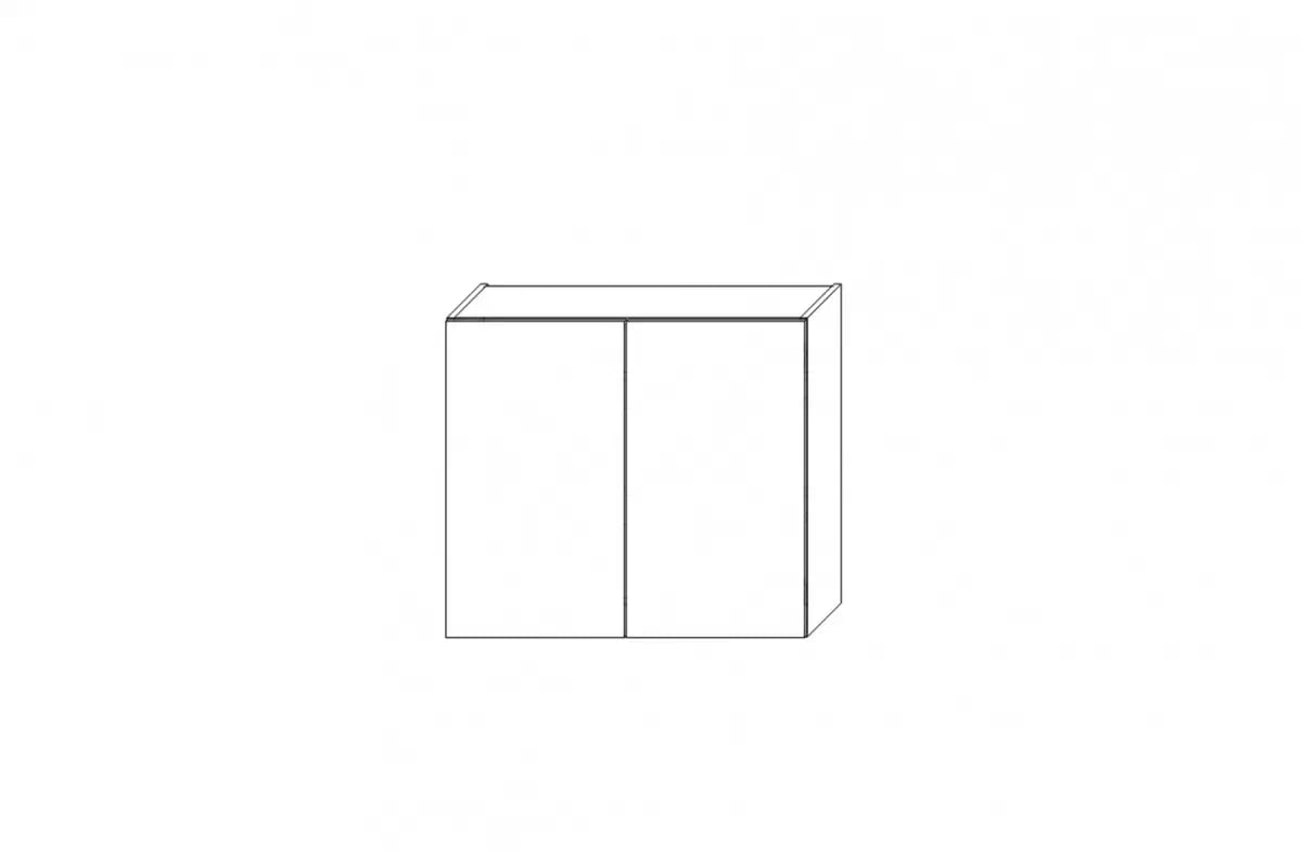 Závěsná kuchyňská skříňka Ilandia W80/71 dvoudveřová - bílý mat Skříňka kuchyňská závěsná Ilandia W80/71 dvoudveřová - bílý mat