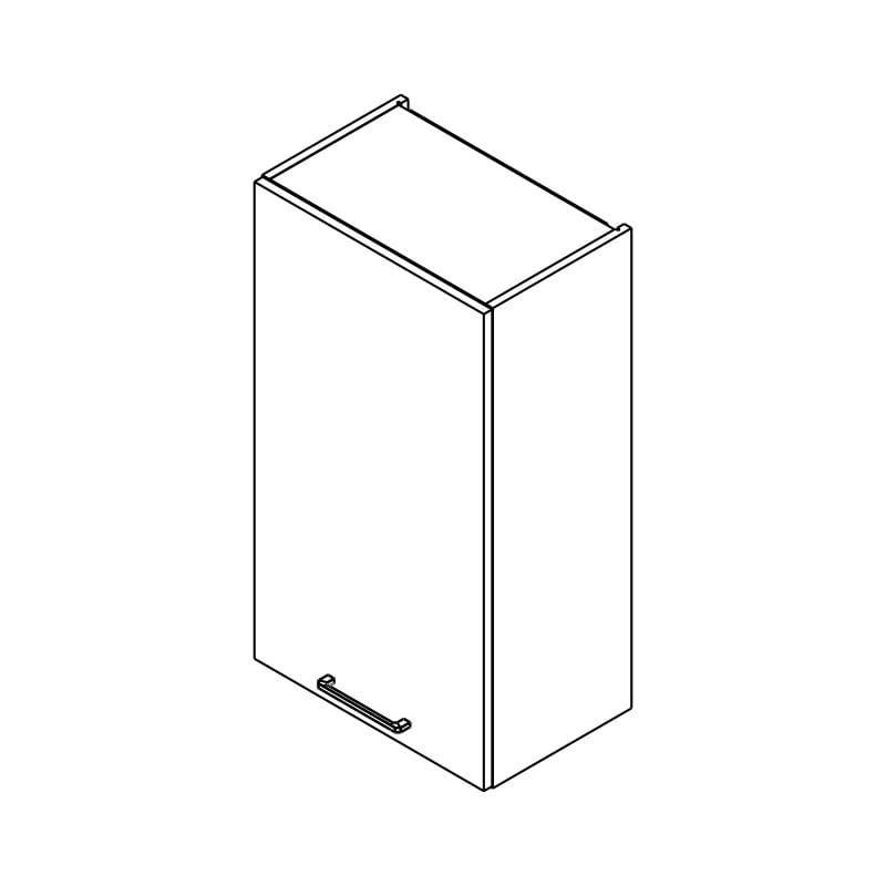 Horní kuchyňská skříňka Kammono F W 41–59 cm – výškově nastavitelná skříňka kuchyňská závěsná Kammono F W__.1/90_SPEC regulowana w zakresie 41-59cm