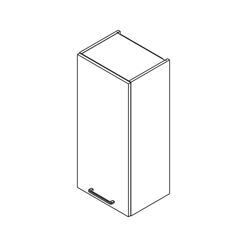 Horní kuchyňská skříňka Kammono F W40.1/90 – 1dveřová skříňka kuchyňská závěsná Kammono F W40.1/90 jednodveřová