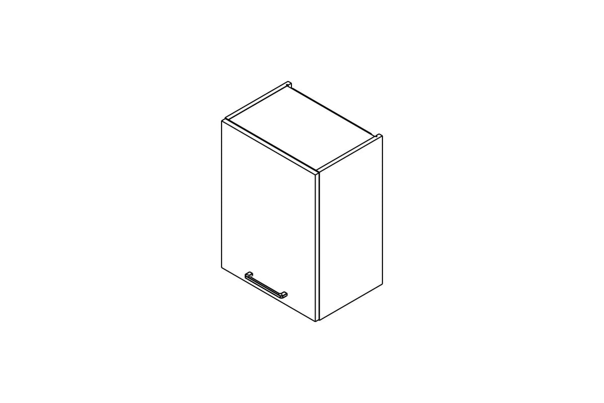 Závesná kuchynská skrinka Kammono F W45.1/61 jednodverová Skrinka Kuchynská závesná Kammono F W45.1/61 jednodverová