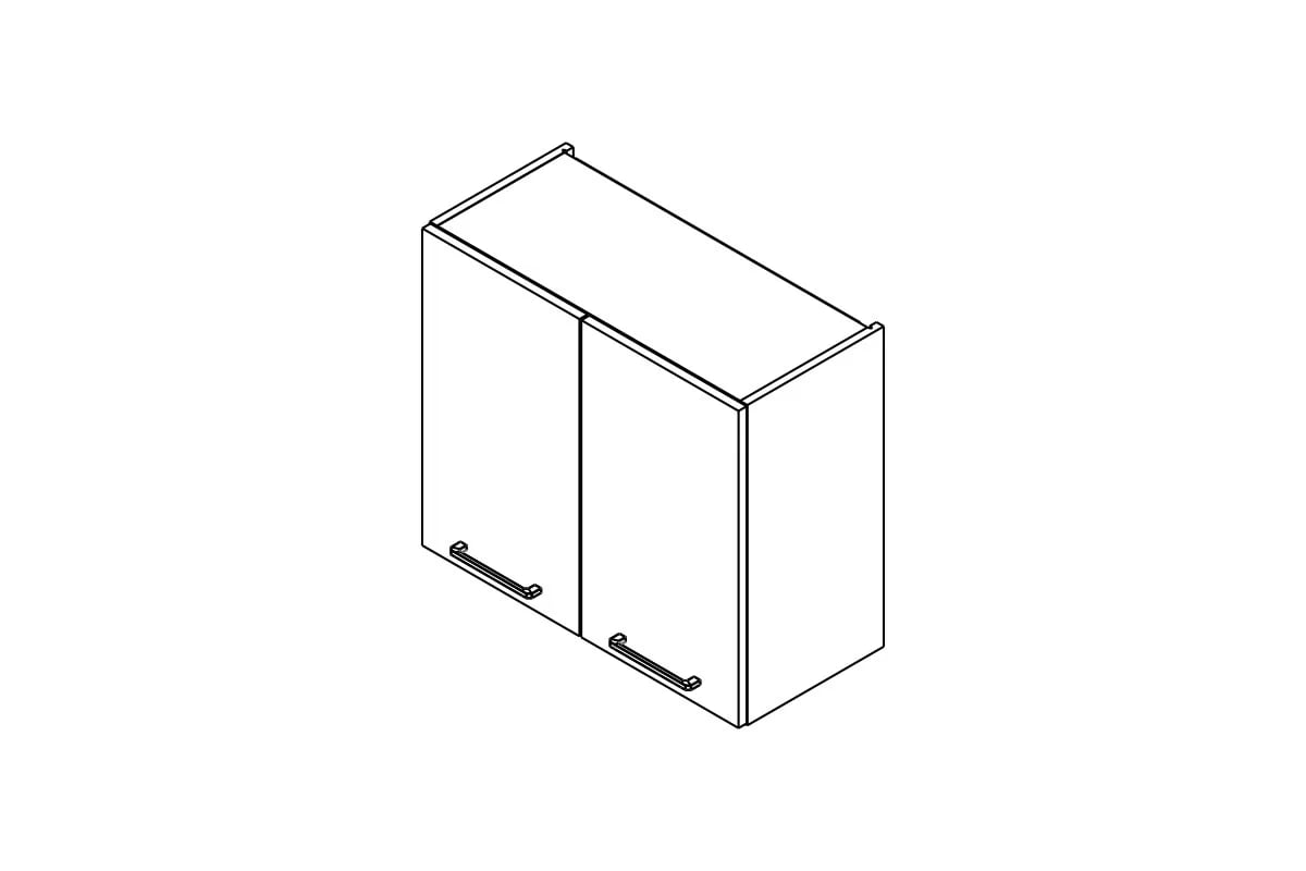 Závesná kuchynská skrinka Kammono F W70/61 dvojdverová Skrinka Kuchynská závesná Kammono F W70/61 dvojdverová